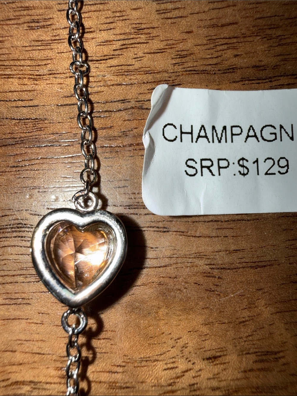 Delicate Silver Heart Link Bracelet - Silver
